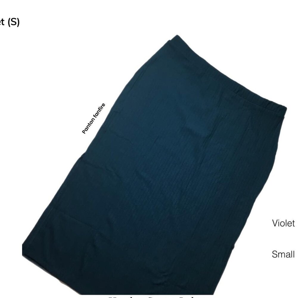 Pencil Skirt Violet midi skirt Lularoe Dark teal blue color